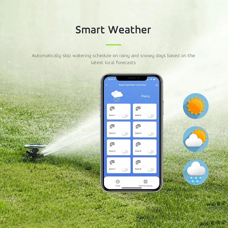 Smart Irrigation System, Tuya WIFI Connectivity, Smart Auto Watering Timer