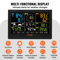 Wireless Weather Station, Large Color Display, Forecast Data