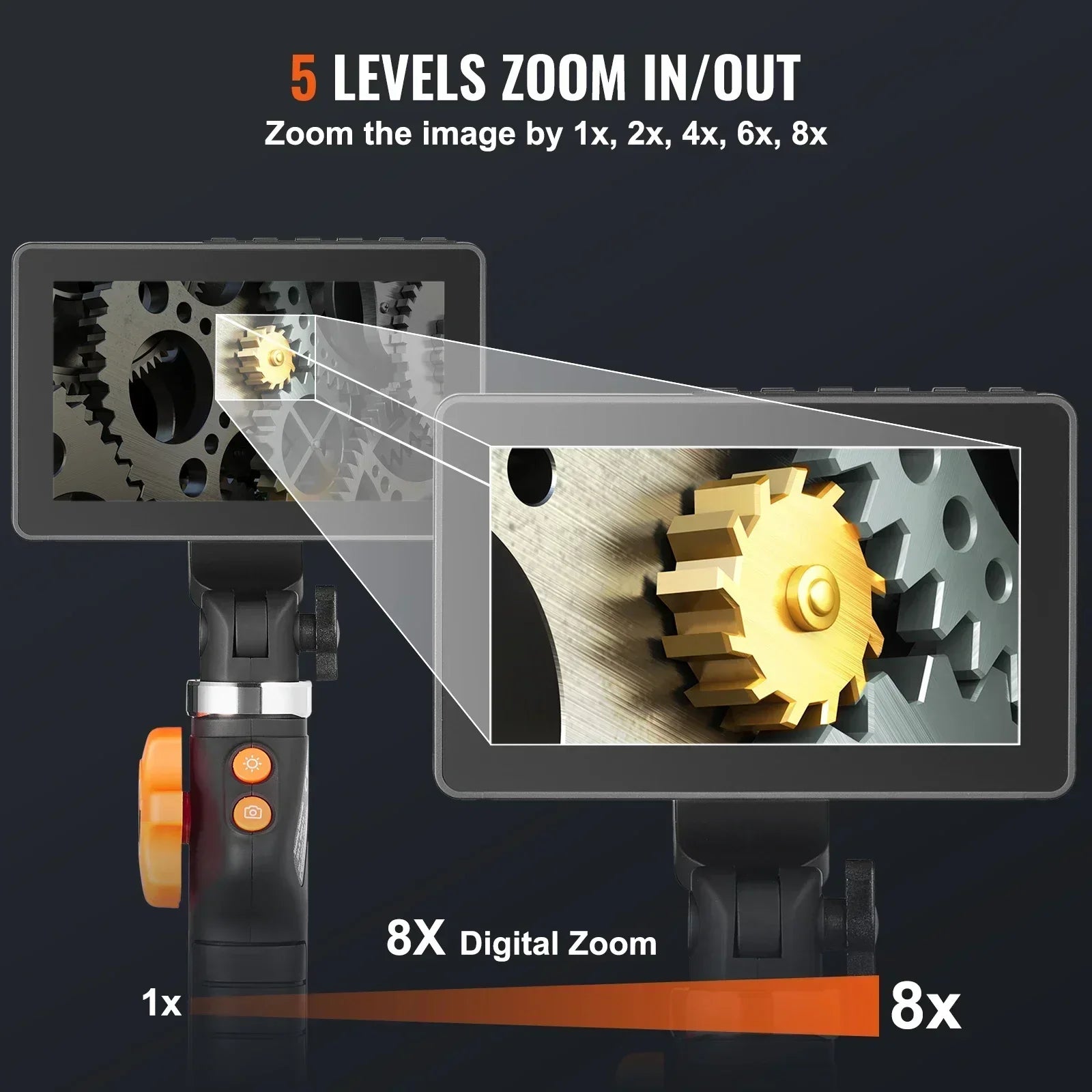 Borescope Camera, Articulating Design, 1080P HD Resolution