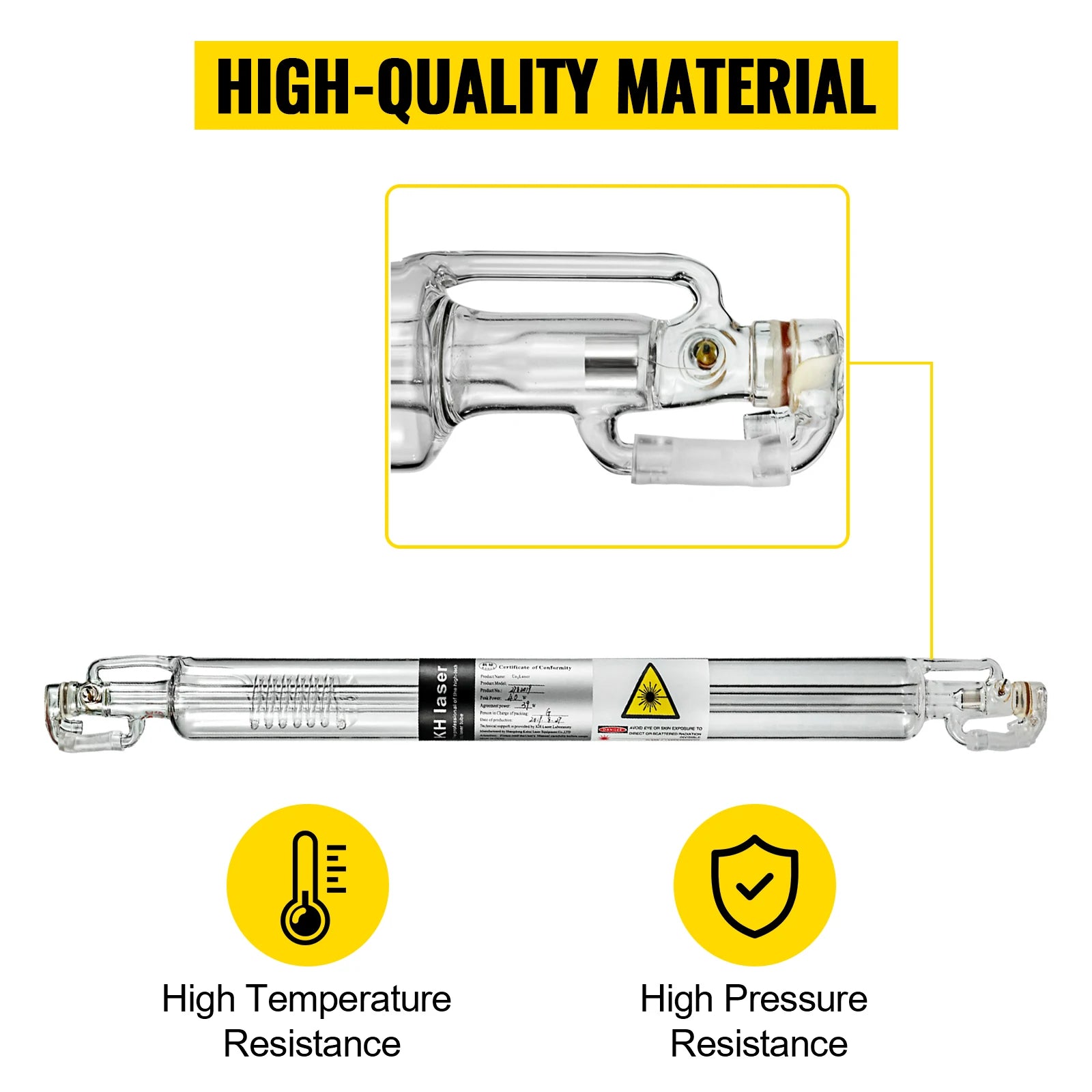 CO2-laserrör, lång livslängd, olika effektalternativ