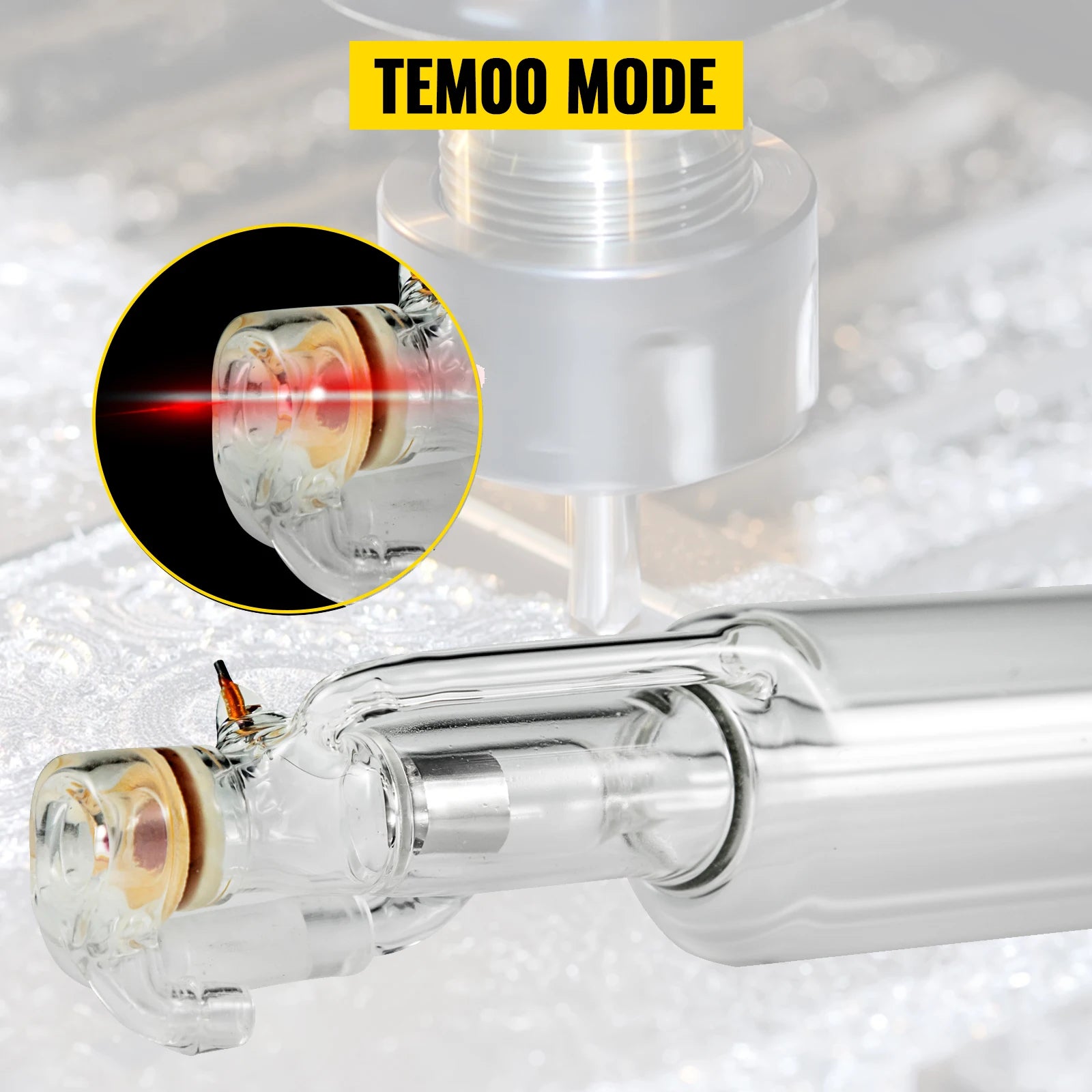 CO2-laserrör, lång livslängd, olika effektalternativ