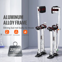 Drywall Stilts, Adjustable Aluminum, Non-Slip Work