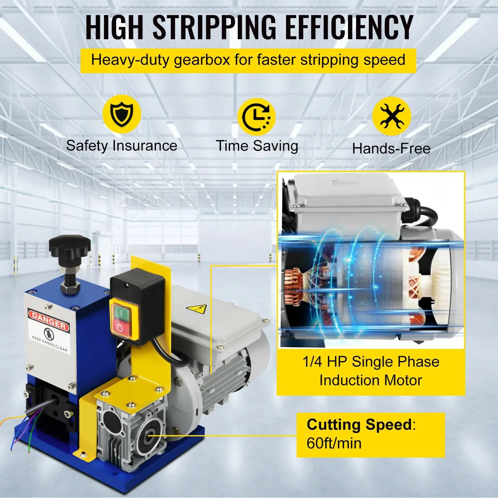 Electric Wire Stripping Machine, Three Type, Cable Stripper Machine