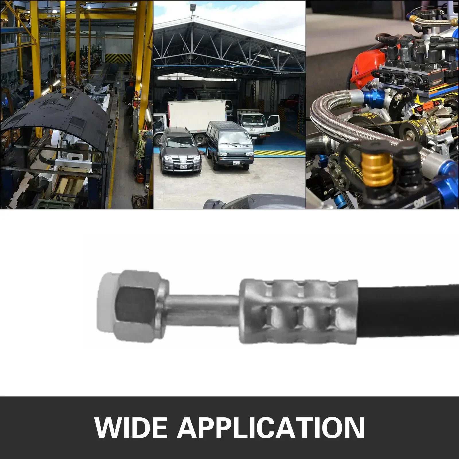 Hydraulisk slangeklemme, adskilleligt design, aluminiumspumpe