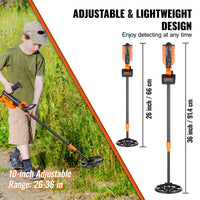 Metal Detector for Kids, Adjustable Length, Waterproof Search Coil