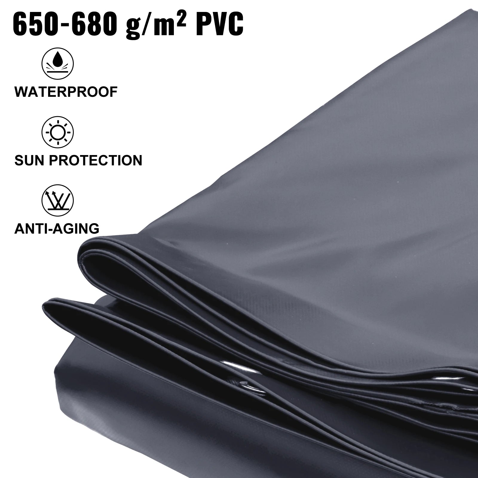 Husă de siguranță pentru piscină, material PVC, protecție pentru iarnă