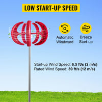 Pystyakselinen tuuliturbiini, 400W, vaihtoehtoinen energia