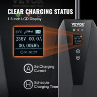 Electric Vehicle Charger, Portable Design, LCD Screen