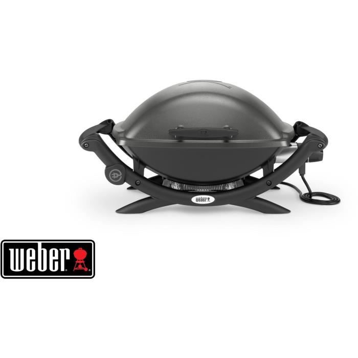 WEBER Elektrische Barbecue Q 1400 - Zwart Grijs