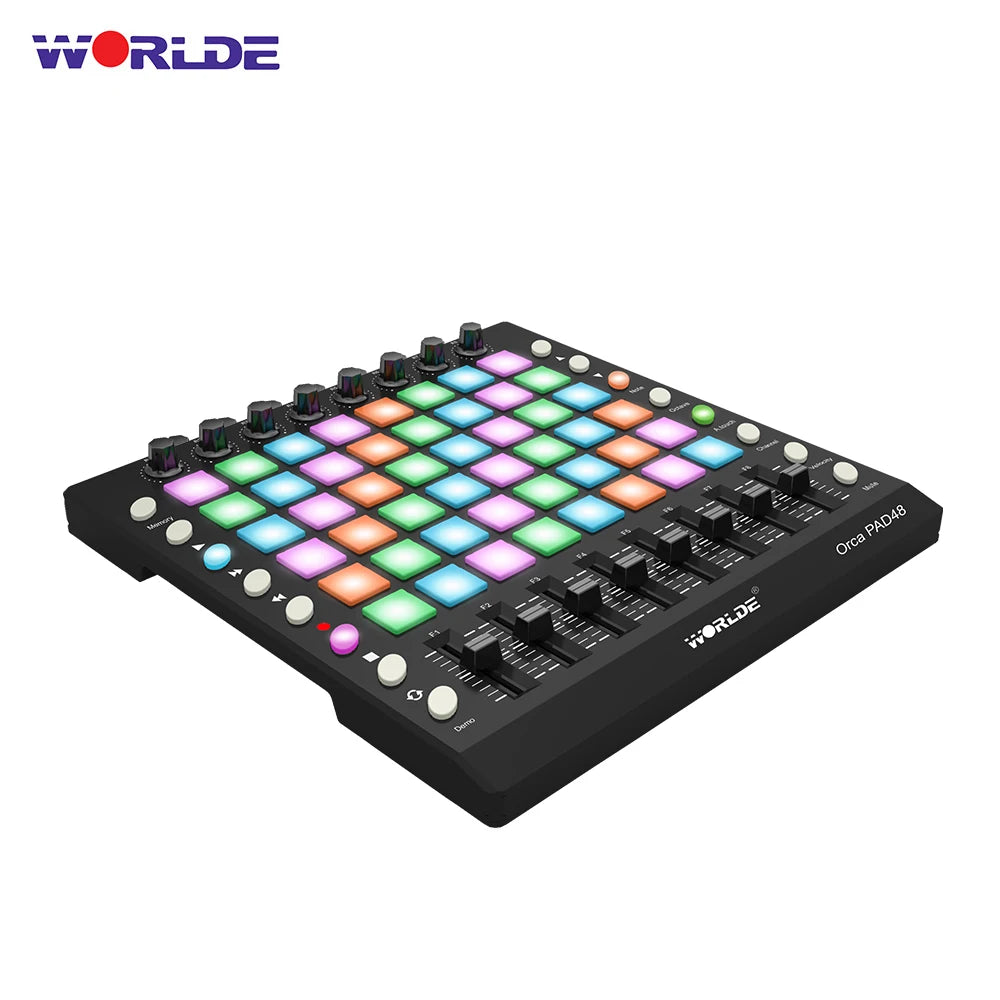 MIDI Drum Pad Controller, Draagbaar, RGB Verlichte Pads