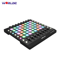 MIDI Drum Pad Controller, Portable, RGB Backlit Pads