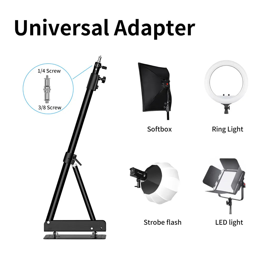 Studio de fotografie cu braț telescopic, lungime maximă de 539 inch, rotativ orizontal și vertical.