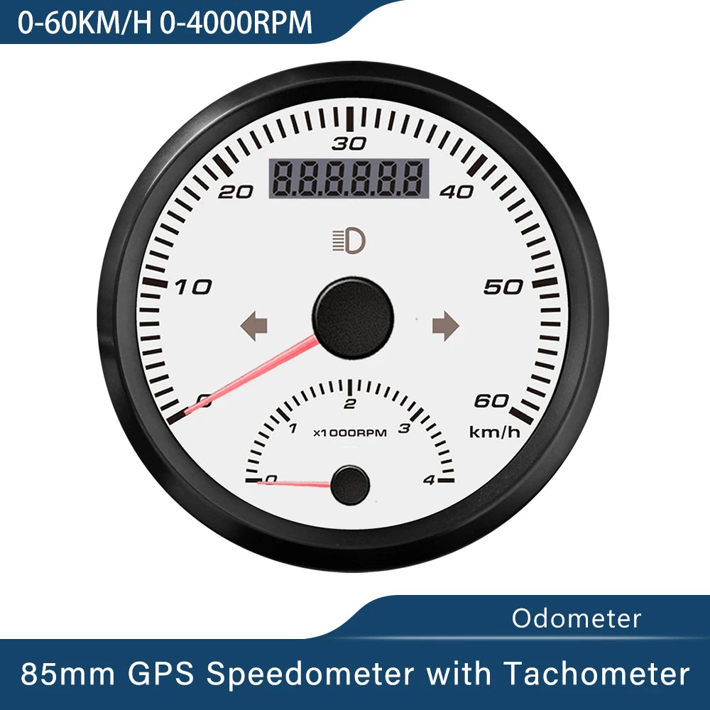 GPS Speedometer, Waterproof, Tachometer Odometer