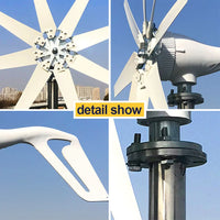 Windturbinegenerator, 1000w Vermogensopbrengst, Gratis Energieopwekking