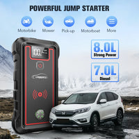 Autostarter-Batterie, 2500A, 23800mAh