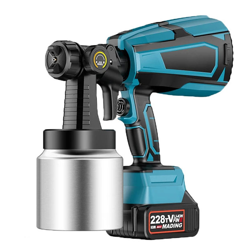 Cordless Electric Paint Sprayer, 900ml Compatible with Makita Battery, With 5 Nozzles