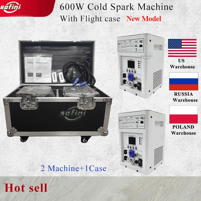 Spark Machine, 600W, Draadloze Afstandsbediening