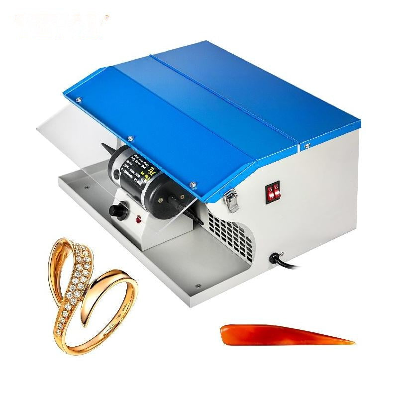 Sieraden Polijstmachine - 200W Motor, Snelheidsschakelaar, Verlichtingsontwerp & Dubbele Ventilatieopeningen