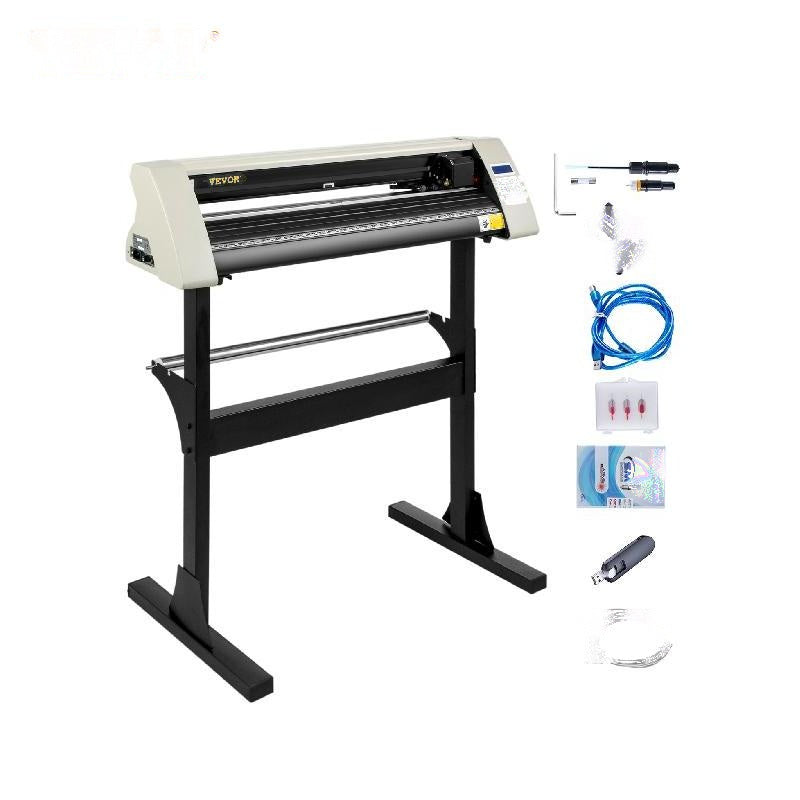 Vinyl Snijplotter - 28 inch, LCD-scherm, 3 messen & Signmaster software - Snijmachine voor belettering en reclameborden