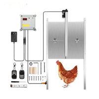 Automatic Chicken Coop Door, Durable, Easy Installation, Timer & Light Sensor Control