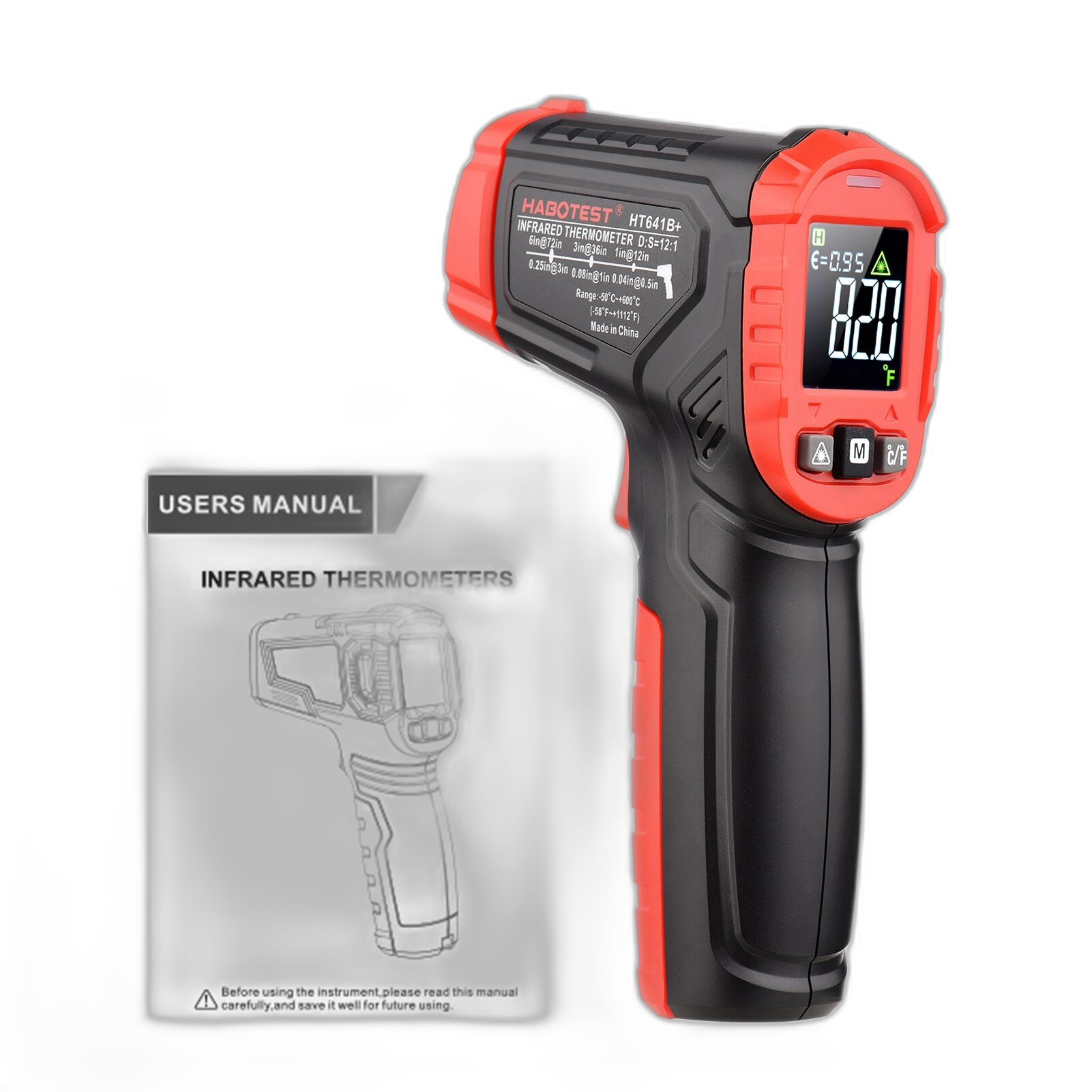 Infrared Thermometer, Non-Contact, Digital Heat Gun