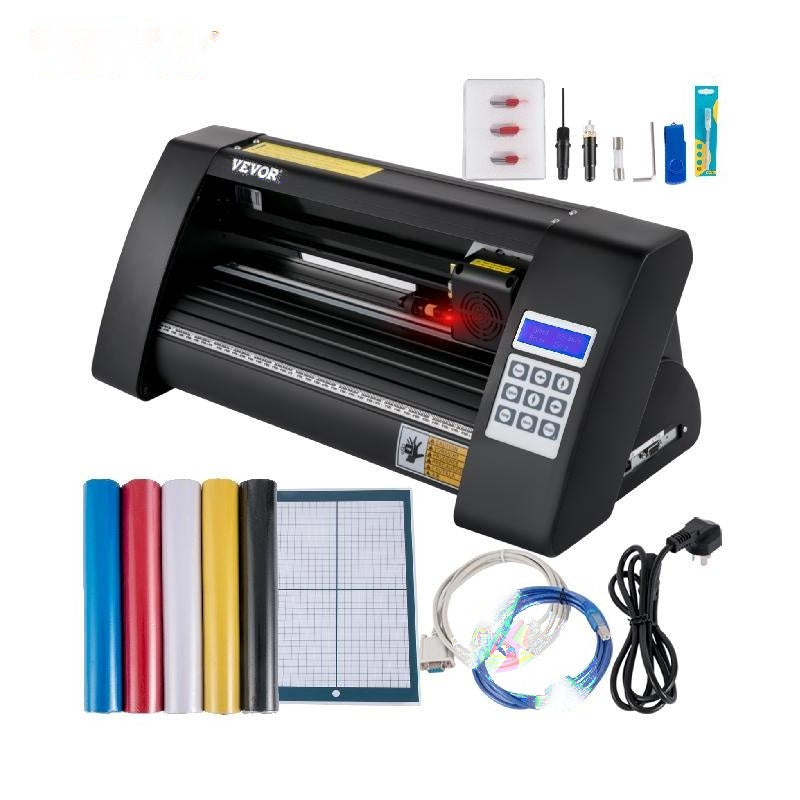 Vinyl Snijplotter 375mm - LCD-scherm, Lasergeleiding & Multi-systeem Compatibiliteit