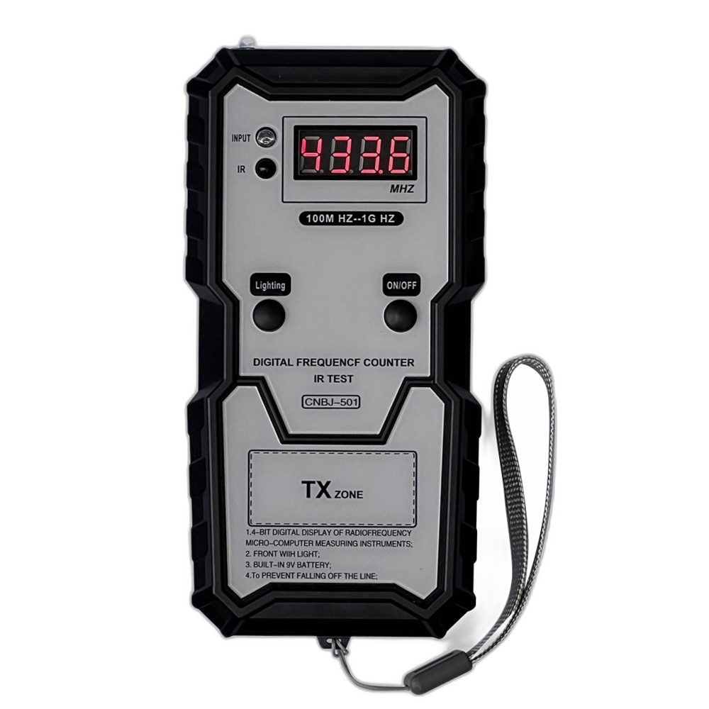 Infrared Frequency Tester, 4-bit Digital, Illumination Function