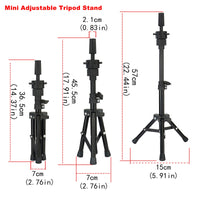 21/22/23 Zoll Perückenkopf-Mannequin – Leinwandblock, Stativständer und Nadelhalter