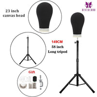 Wig Stand Mannequin Head, Brush Set, Tripod Stand