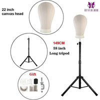 Wig Stand Mannequin Head, Brush Set, Tripod Stand