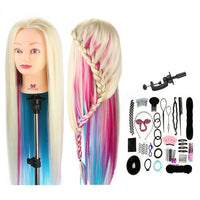 Mannequin Hoofd, Synthetisch Haar, Driepoot Statief