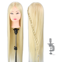 Hair Styling Mannequin, High Temp Fiber, Blonde Dummy Dolls