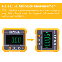 Digital Protractor, IP54 Portable, High Precision