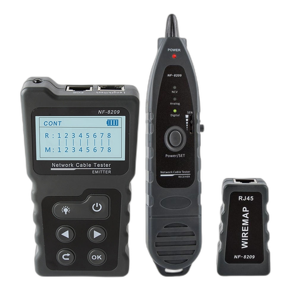 Network Cable Tester, POE Compatibility, Wiremap Scanner Technology