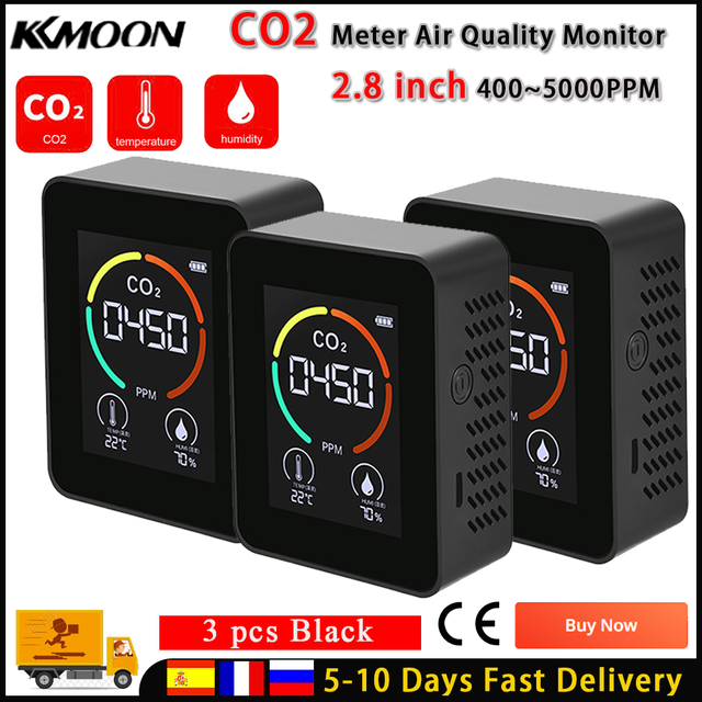 Air Quality Monitor, CO2 Detection, Temperature Humidity Tracking