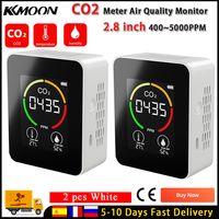 Luchtkwaliteitsmonitor, CO2-detectie, temperatuurvochtigheidstracering