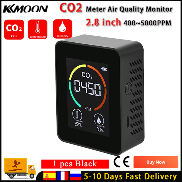 Air Quality Monitor, CO2 Detection, Temperature Humidity Tracking