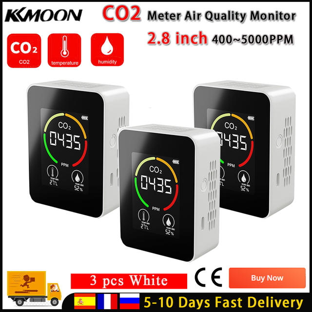 Monitorul calității aerului, detectarea CO2, urmărirea temperaturii și umidității