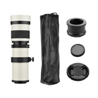 Super Telephoto Zoom Lens, 420-800mm Focal Length, Universal 1/4 Thread