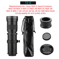 Super Telephoto Zoom Lens, 420-800mm Focal Length, Universal 1/4 Thread