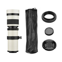 Super Telephoto Zoom Lens, 420-800mm Focal Length, Universal 1/4 Thread