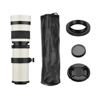 Super Telephoto Zoom Lens, 420-800mm Focal Length, Universal 1/4 Thread