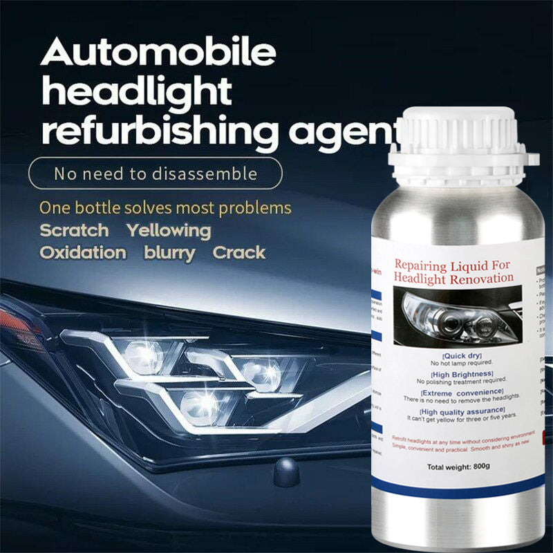 Car Headlight Polish, Repair Liquid, Scratch Remover