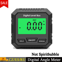 Digital Angle Meter, Magnetic Base, Absolute/Relative Measurement