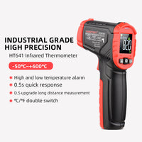 Infrared Thermometer, Non-Contact, Digital Heat Gun