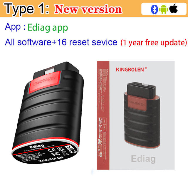 OBD2-skanner Bluetooth, All System Diagnostic, ECU-kodning