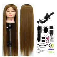 29-inch Synthetisch Haar Oefenhoofd - Kleurrijke Kapsels Trainings Dummy Pop