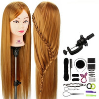 29-inch Synthetisch Haar Oefenhoofd - Kleurrijke Kapsels Trainings Dummy Pop