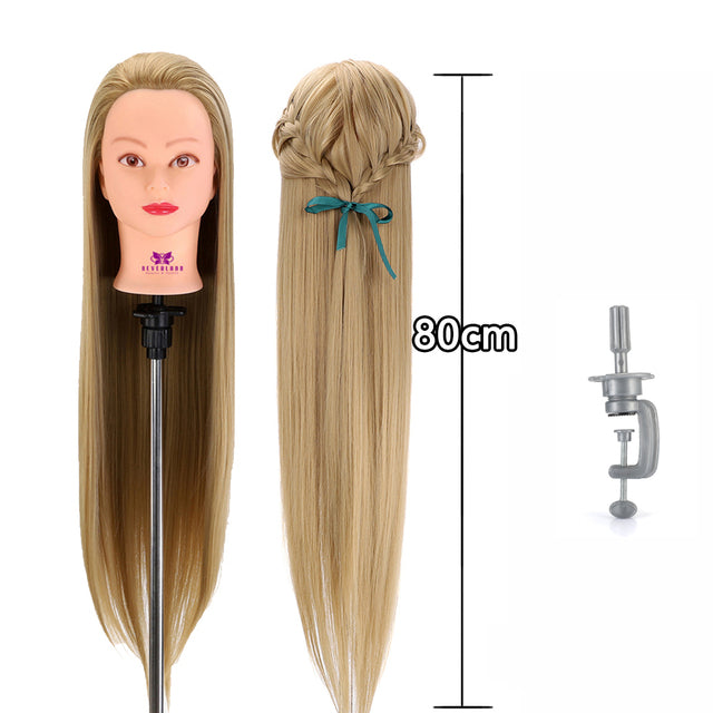 Haarstyling-Mannequin, Hochtemperatur-Faser, Blonde Attrappen-Puppen