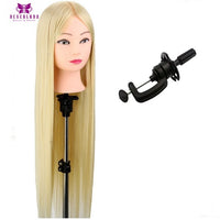 Hair Styling Mannequin, High Temp Fiber, Blonde Dummy Dolls